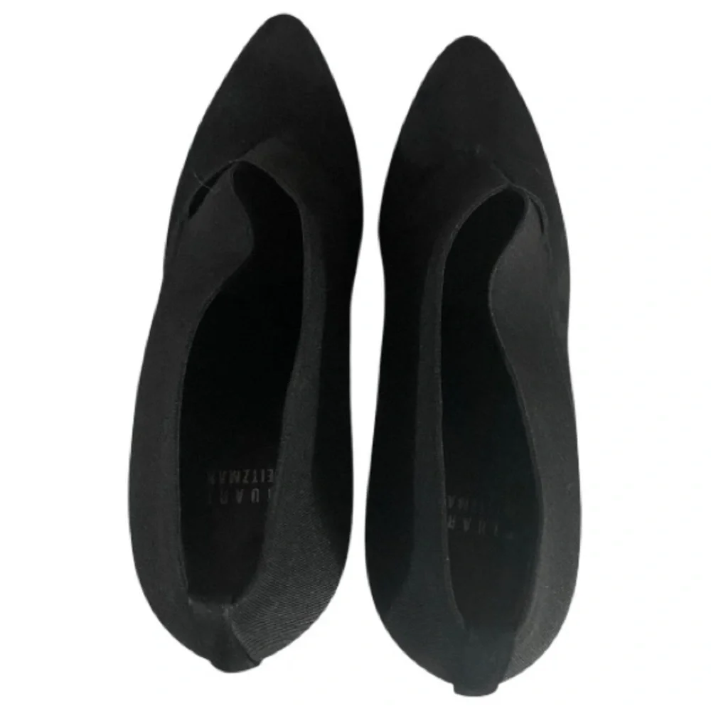 Stuart Weitzman Booties, High Heels 3.25”, Sz 8.5, Suede Leather, Neutral​